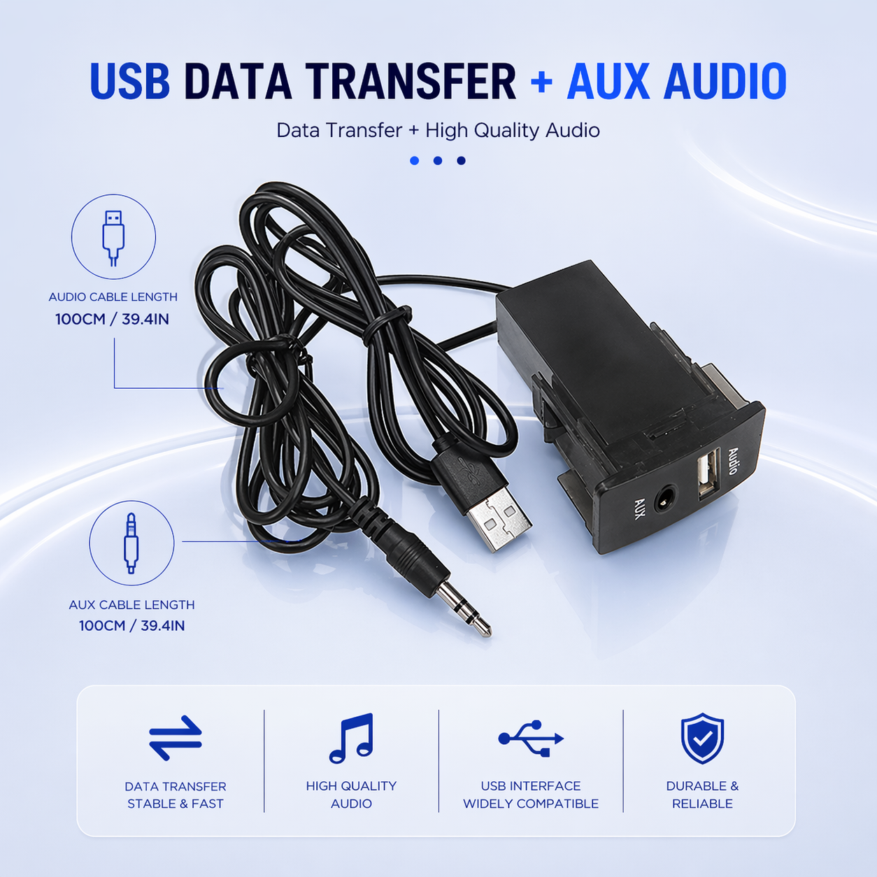 Nissan Multi-Function Dashboard Module | USB Charger, Audio, HDMI & AUX Panel (OEM Fit)