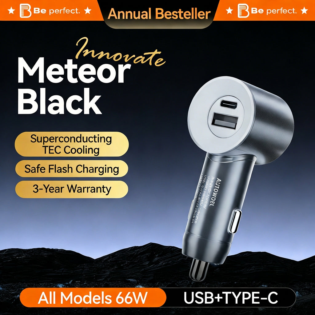 Type-C + USB car charger– Compact Fast Charging for Phones & Devices