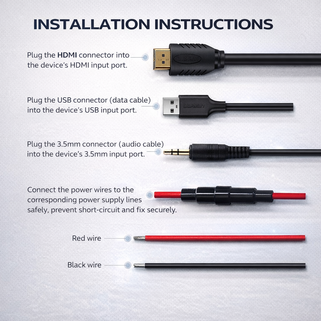 Toyota Corolla Special Vehicle Car Charger HDMI Audio | Multiple functional interfaces are available for selection.