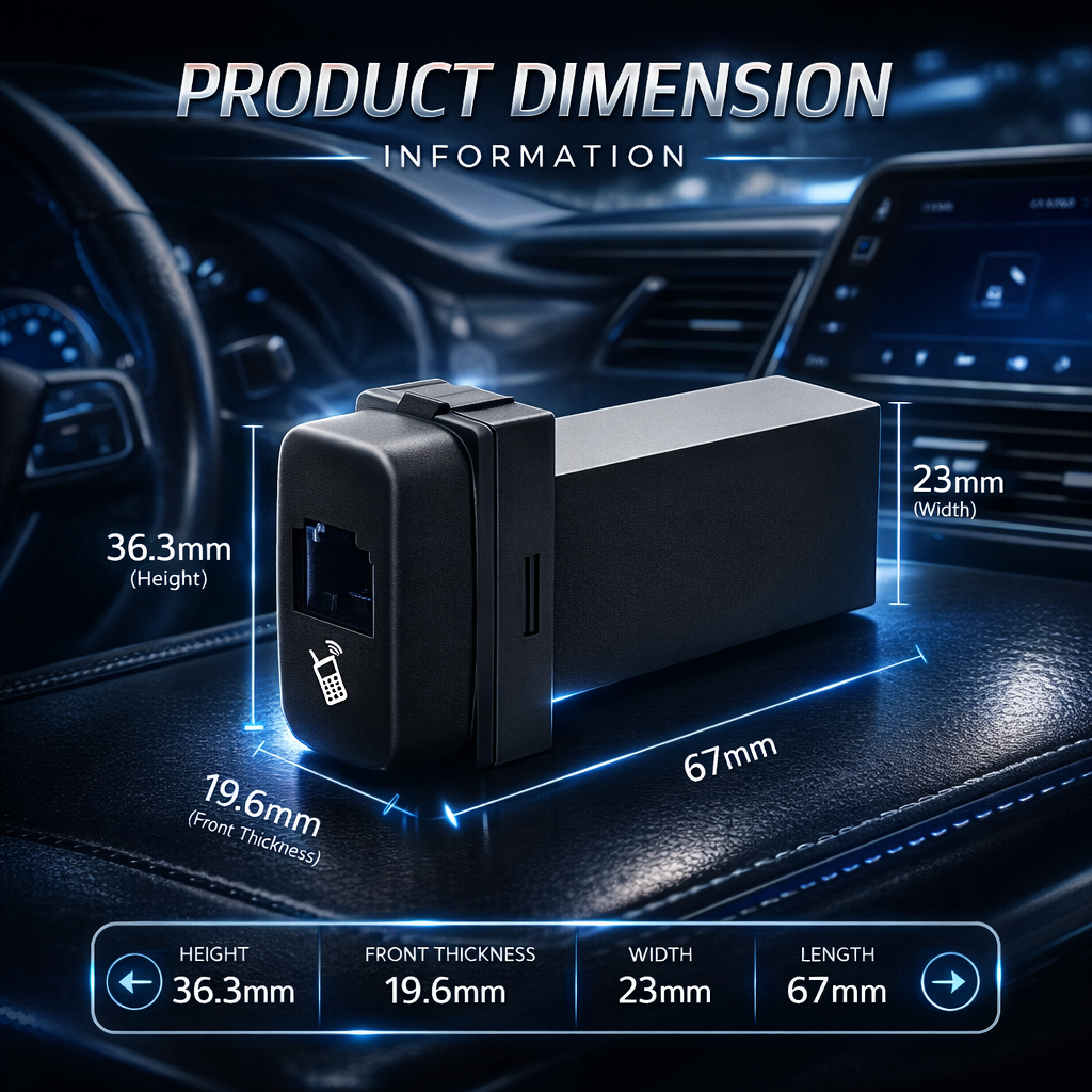 Suitable for Mitsubishi vehicle radio microphone intercom adapter socket