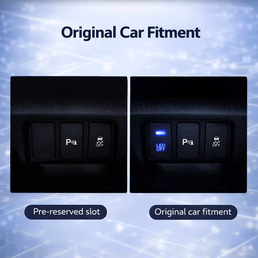 Suitable for Honda modification switches, fog lights, headlight indicators, recorder, radar, and tailgate control switches