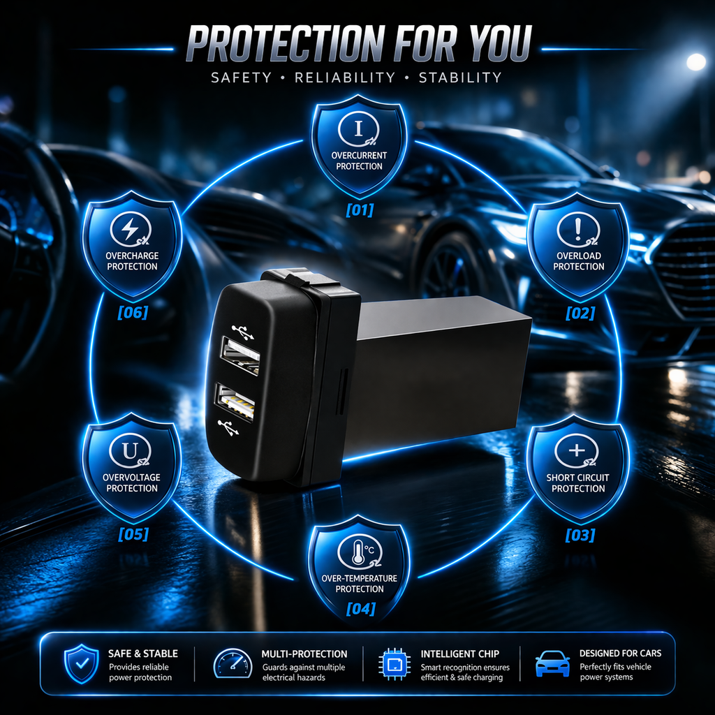 Various combinations such as Mitsubishi USB Audio, HDMI, AUX, etc.