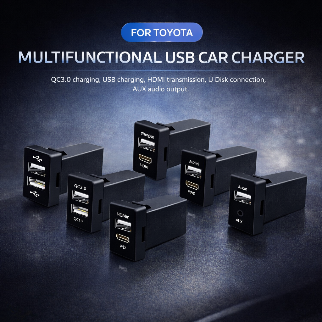 Toyota Corolla Special Vehicle Car Charger HDMI Audio | Multiple functional interfaces are available for selection.