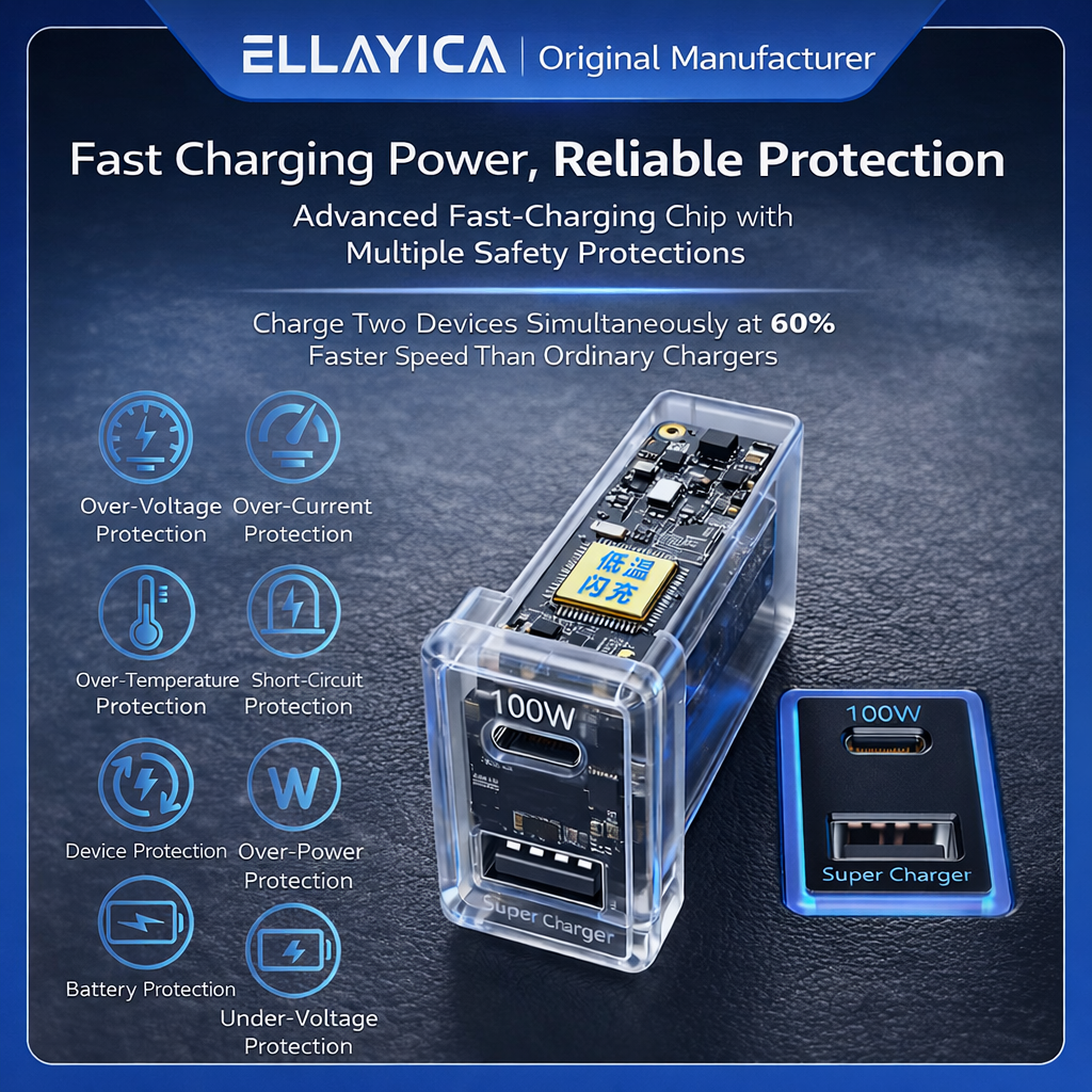 130W Toyota Custom Fit Car Charger | 100W Type-C + 30W USB Fast Charging